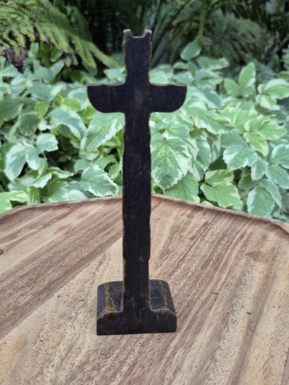 Vintage Boma Canada Totem Pole Figurine 6.5" Faux Wood Resin Souvenir - Picture 7 of 14